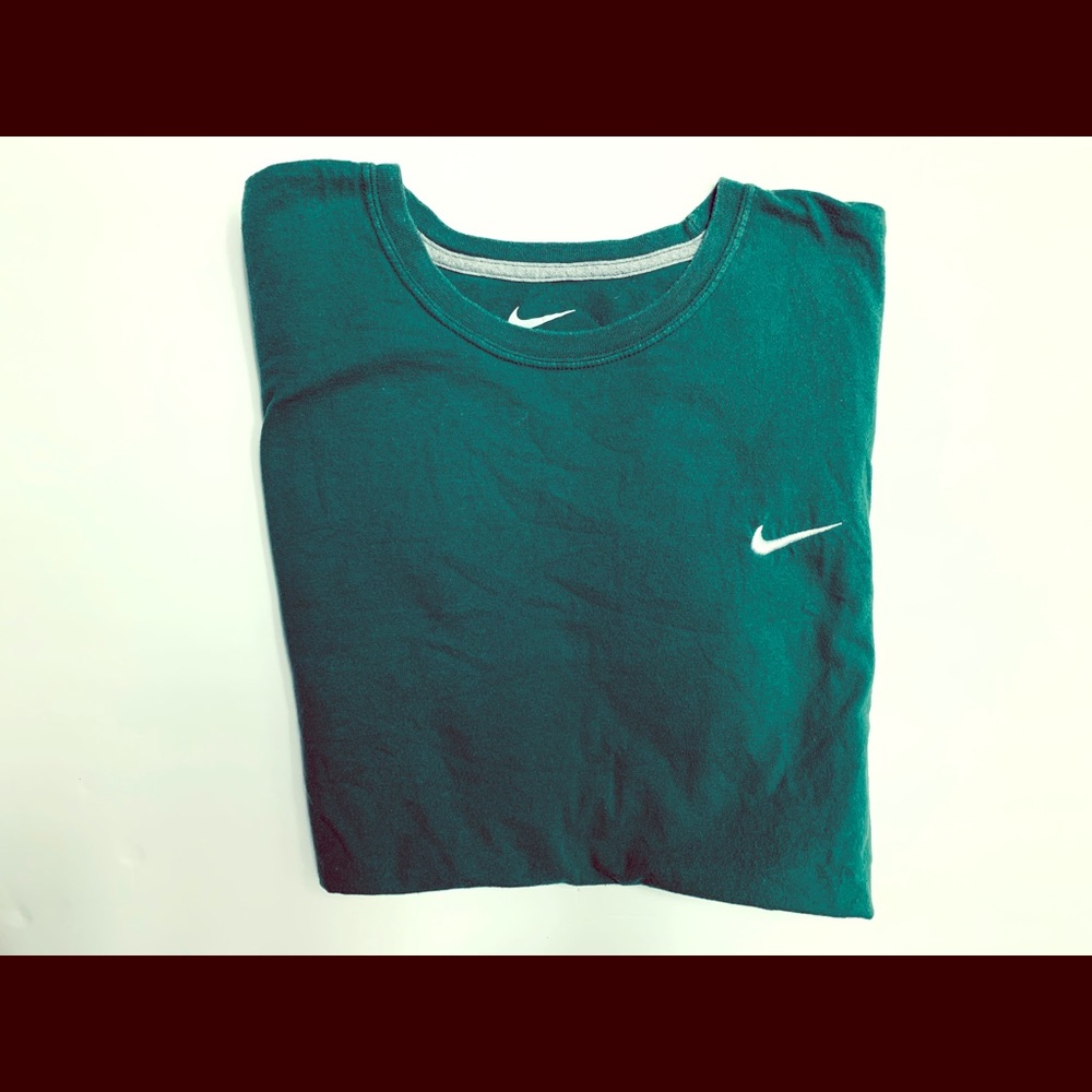 Nike Essential Green Mens small swoosh XL T shirt